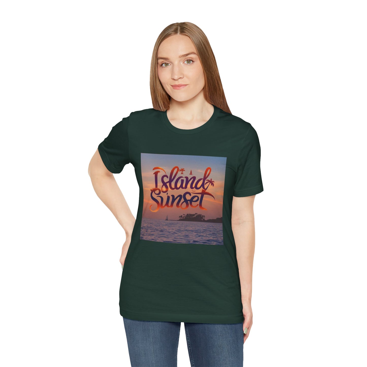 Islands sunset Unisex Jersey Short Sleeve Tee