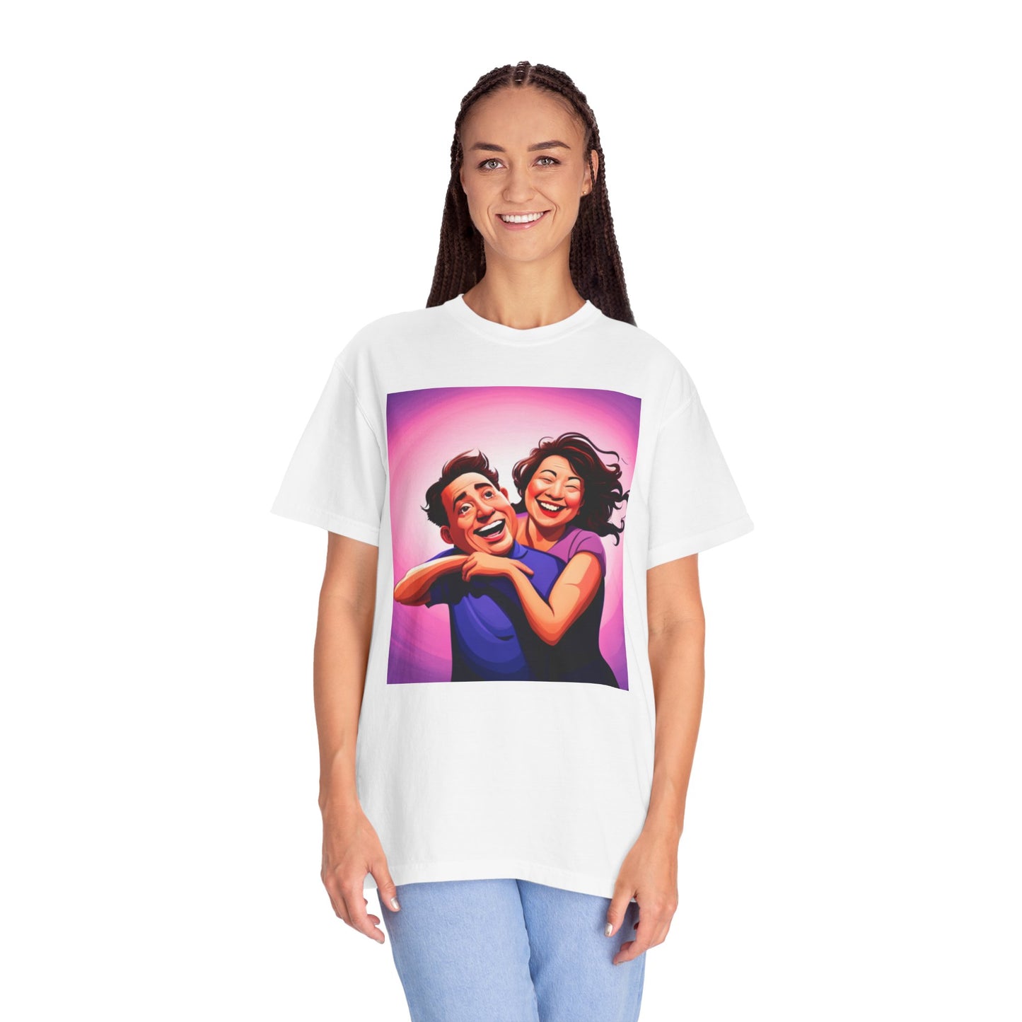 Camiseta unisex teñida en prenda