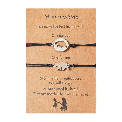 Mother's Day Parent-child Jewelry Creative Stainless Steel