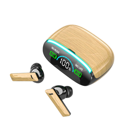 Wood Grain Wireless Sports In-ear Noise-canceling Low-latency Bluetooth Headphones