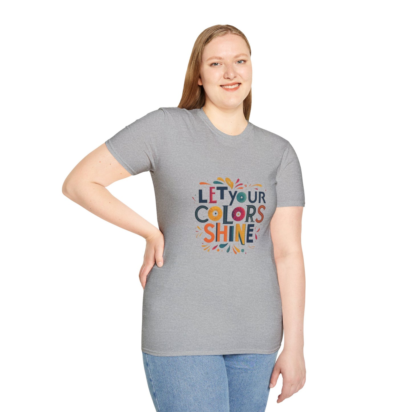 Let you colour shine Unisex Softstyle T-Shirt