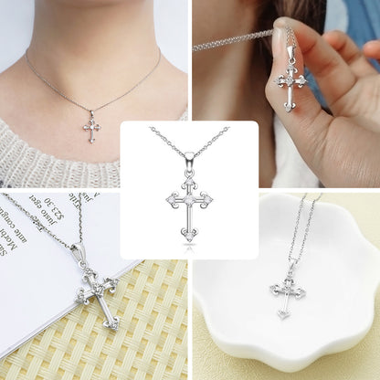 Gift Cross Diamond Necklace Mother's Day Thanksgiving Jewelry