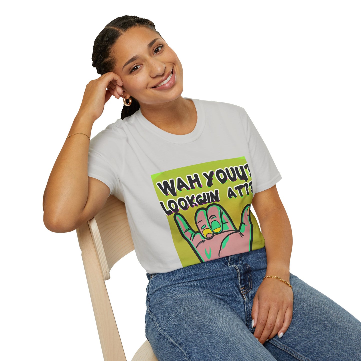 Wah Yuh Lookin At Unisex Softstyle T-Shirt