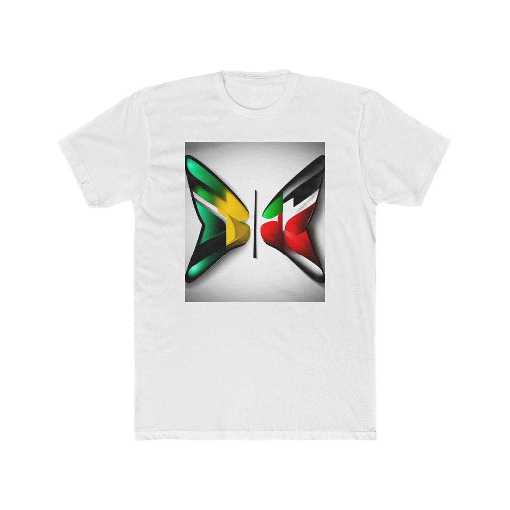 One Love, Two Homes Tees: Men's Cotton Crew