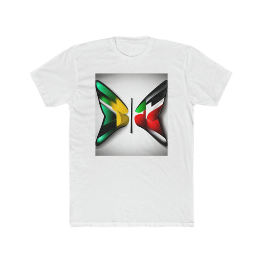 One Love, Two Homes Tees: Men's Cotton Crew