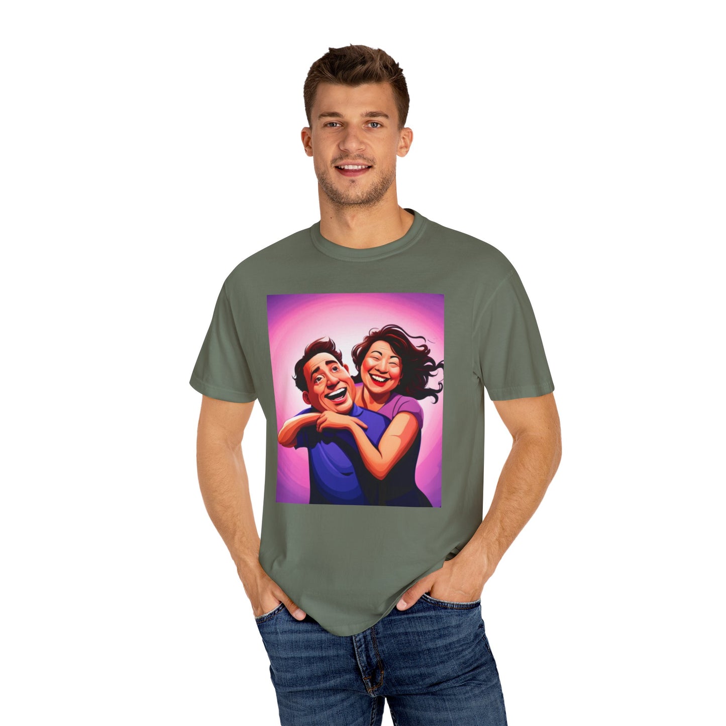 Camiseta unisex teñida en prenda