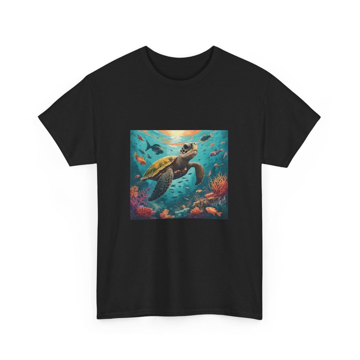 Camiseta con gráfico de tortuga Reef Rider