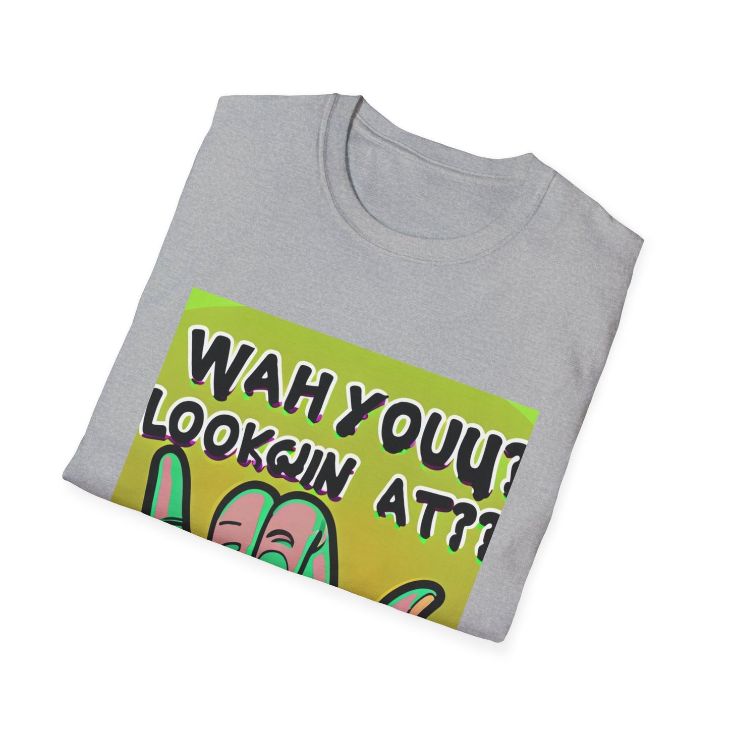 Wah Yuh mirando la camiseta unisex Softstyle