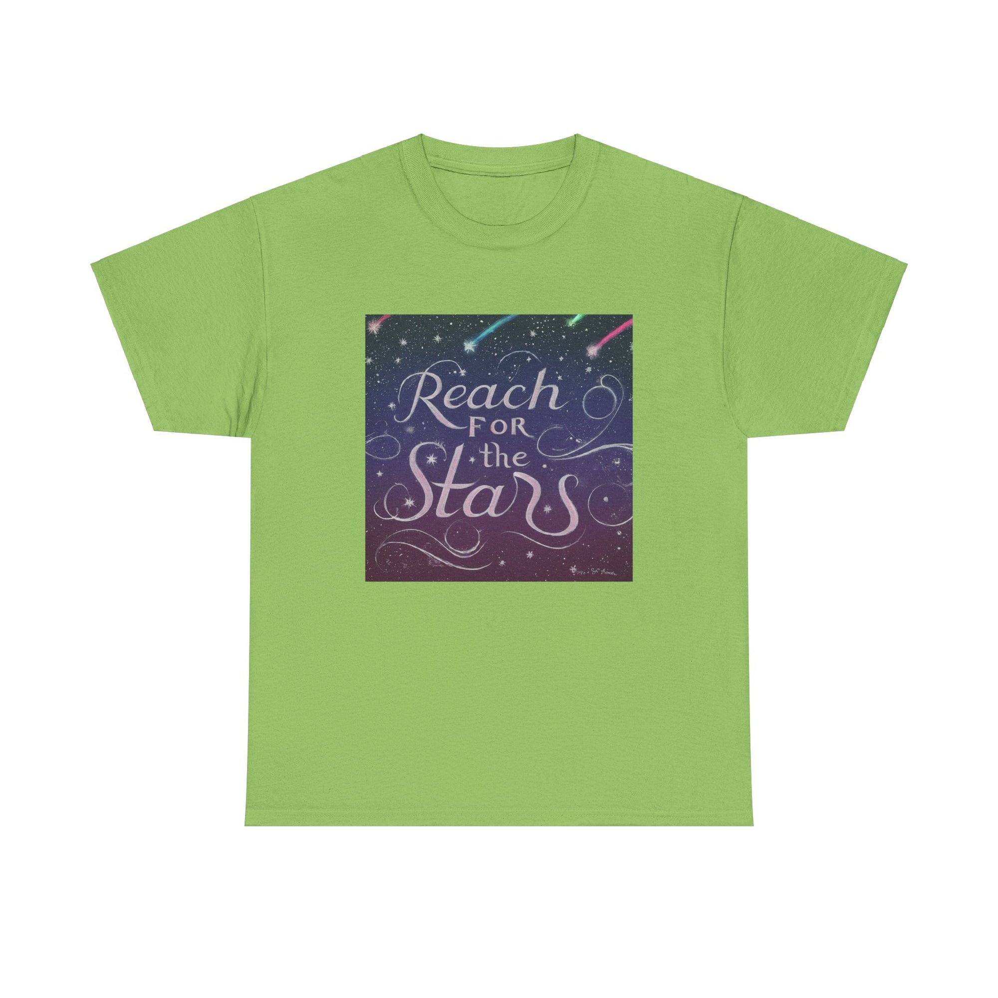 Camiseta unisex de algodón pesado para alcanzar la estrella