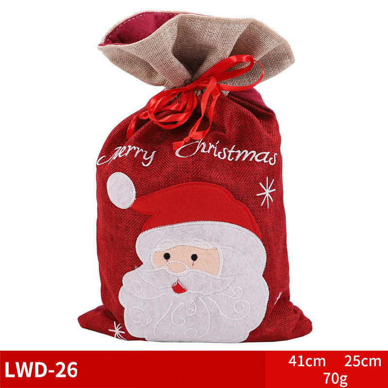 Christmas Gift Portable Brushed Gift Bag