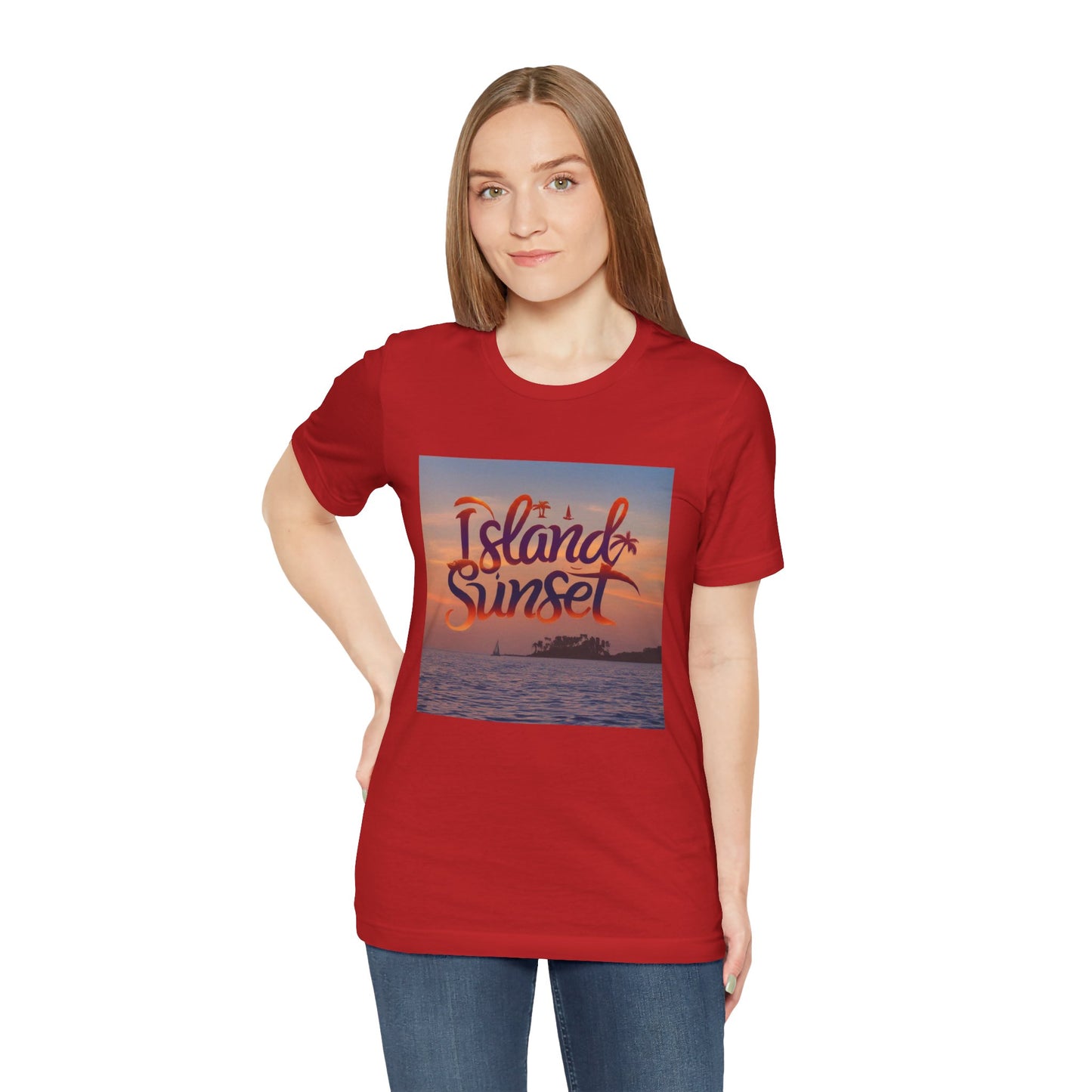 Islands sunset Unisex Jersey Short Sleeve Tee