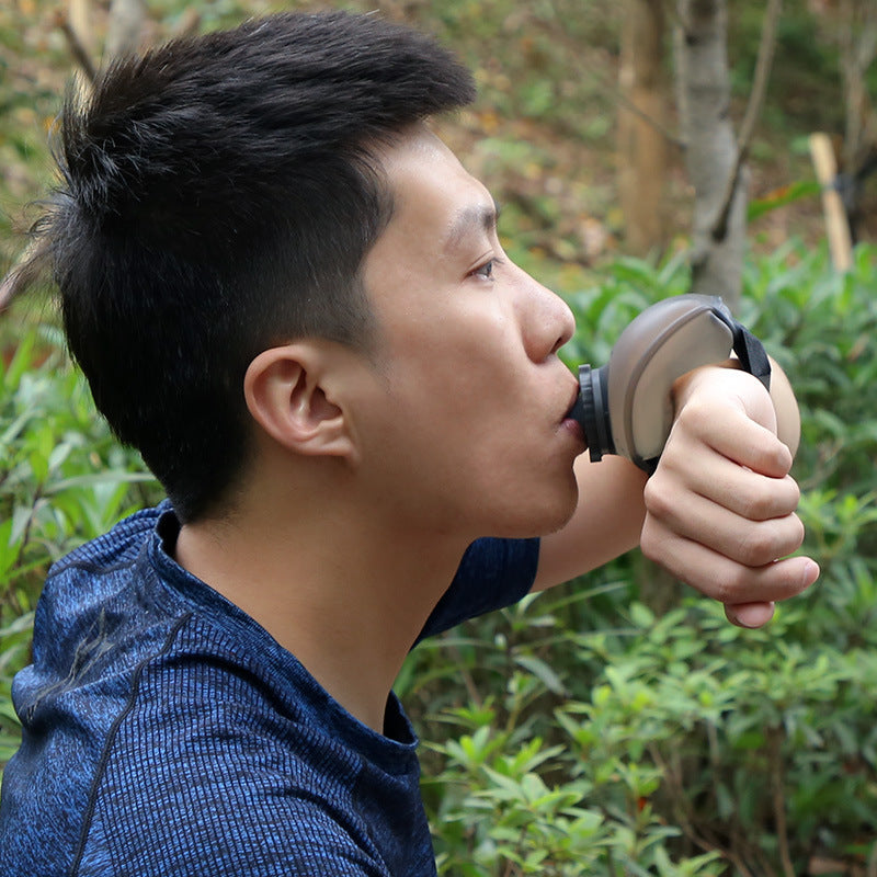 Wrist Water Bottle for Running - 200ml Portable Silicone Sports Hydration Cup