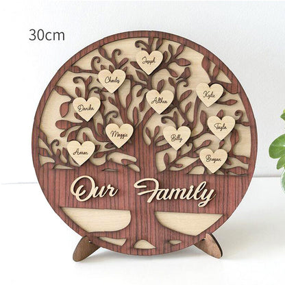 Wooden Personalized Sign Mother's Day Family Tree Photo Frame Ornament