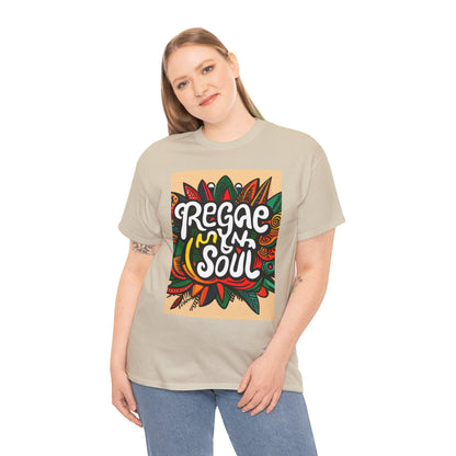 Reggae inna Yuh Soul Unisex Heavy Cotton Tee