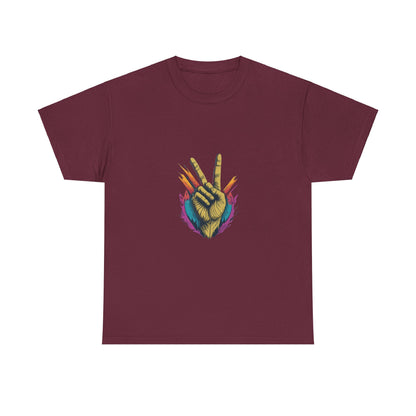 two fingers Unisex Heavy Cotton Tee