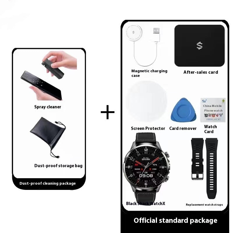 Watch X Noble Black Smartwatch – Waterproof & Bluetooth Calling