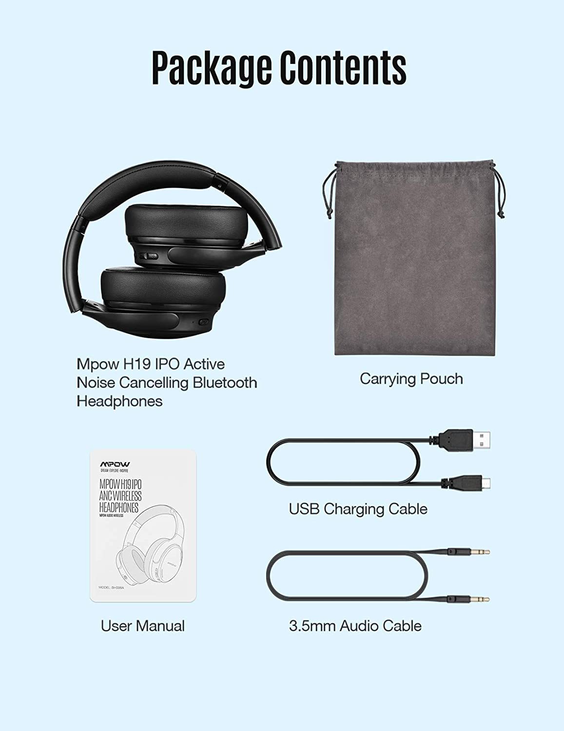 Affordable M2k Trends Active Noise Cancelling Headphones