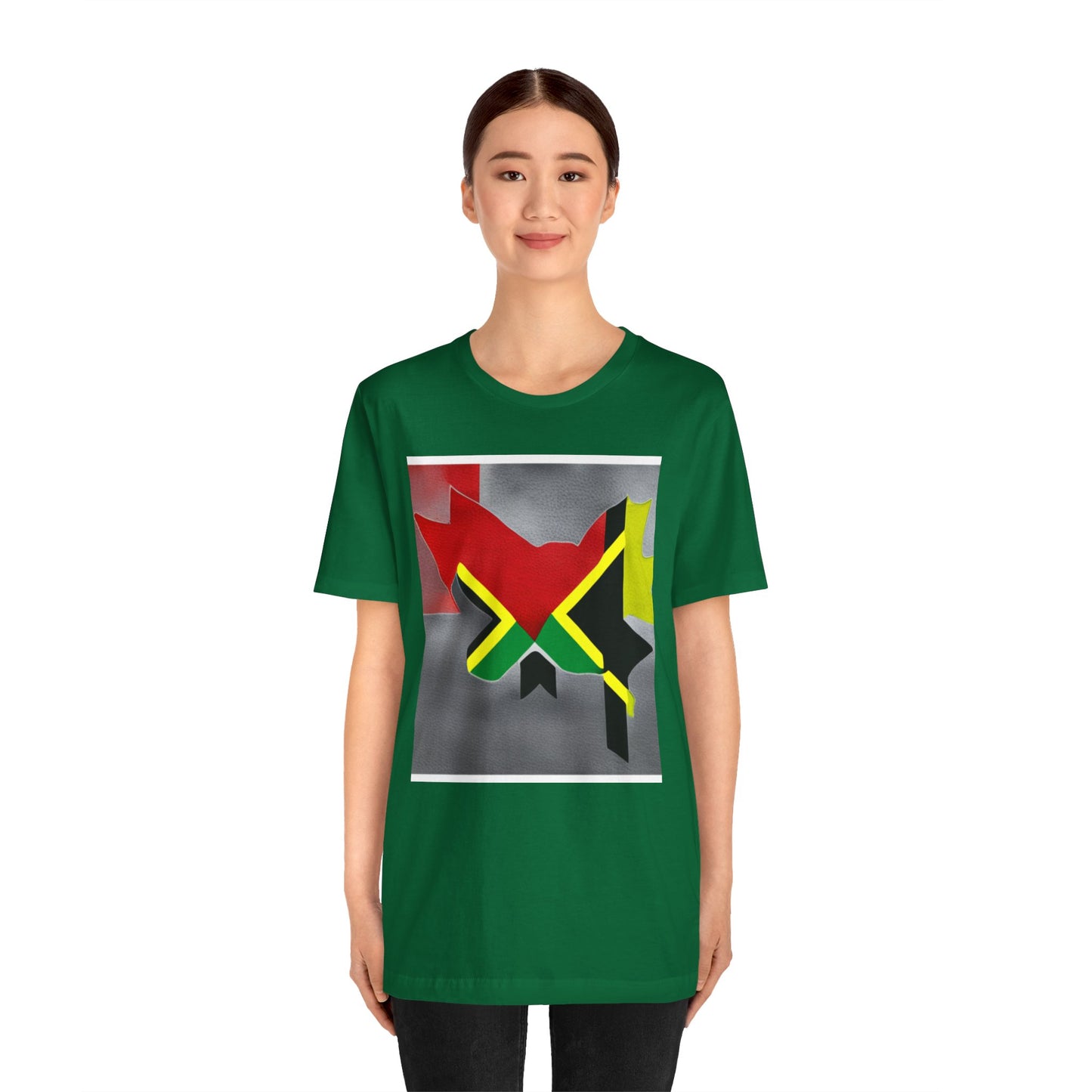 Camiseta de manga corta unisex Jersey para jamaicanos-canadienses