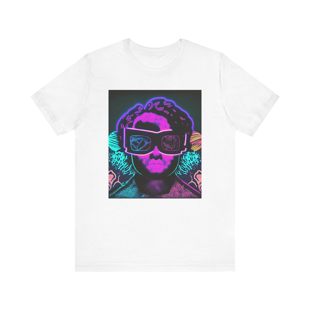 Camiseta de manga corta de jersey unisex que brilla en la oscuridad