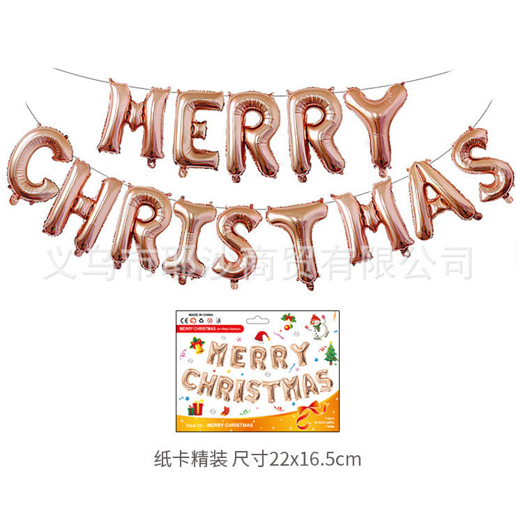 Christmas decoration aluminum film balloon