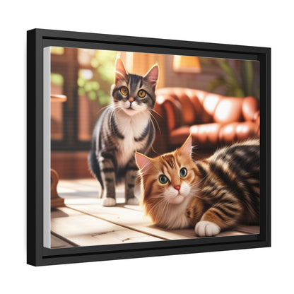 Modern Matte Canvas: Black Frame for Timeless Style