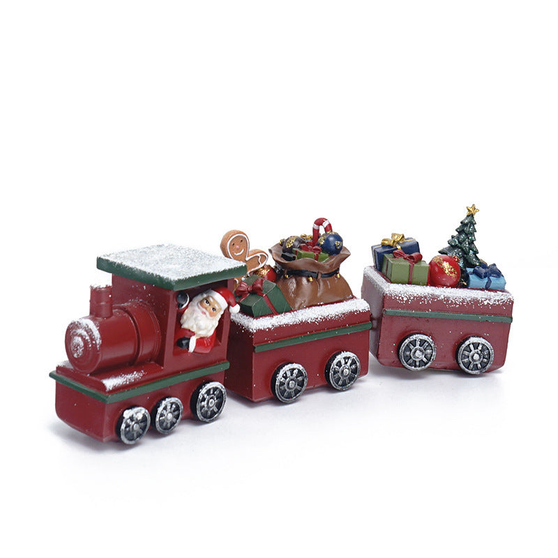 Train Christmas Decoration Resin Crafts