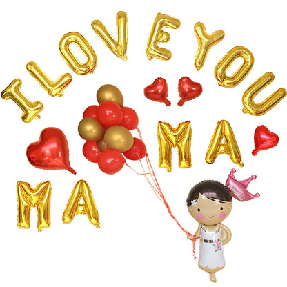 Happy Mother's Day Aluminum Film Balloon Set