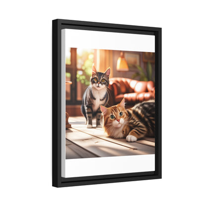 Modern Matte Canvas: Black Frame for Timeless Style