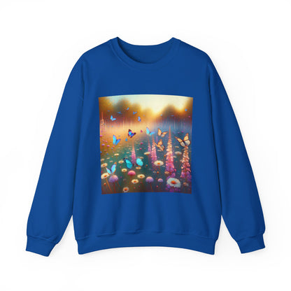 Impressionist Butterfly Sanctuary Crewneck Sweatshirt hoodie