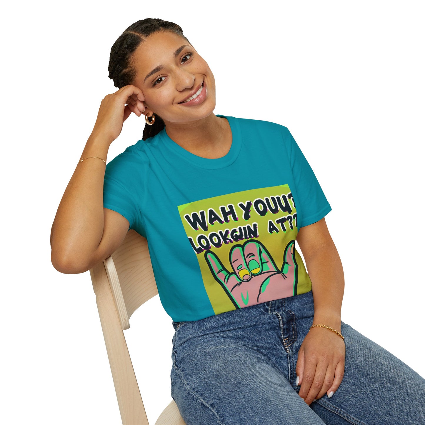 Wah Yuh Lookin At Unisex Softstyle T-Shirt