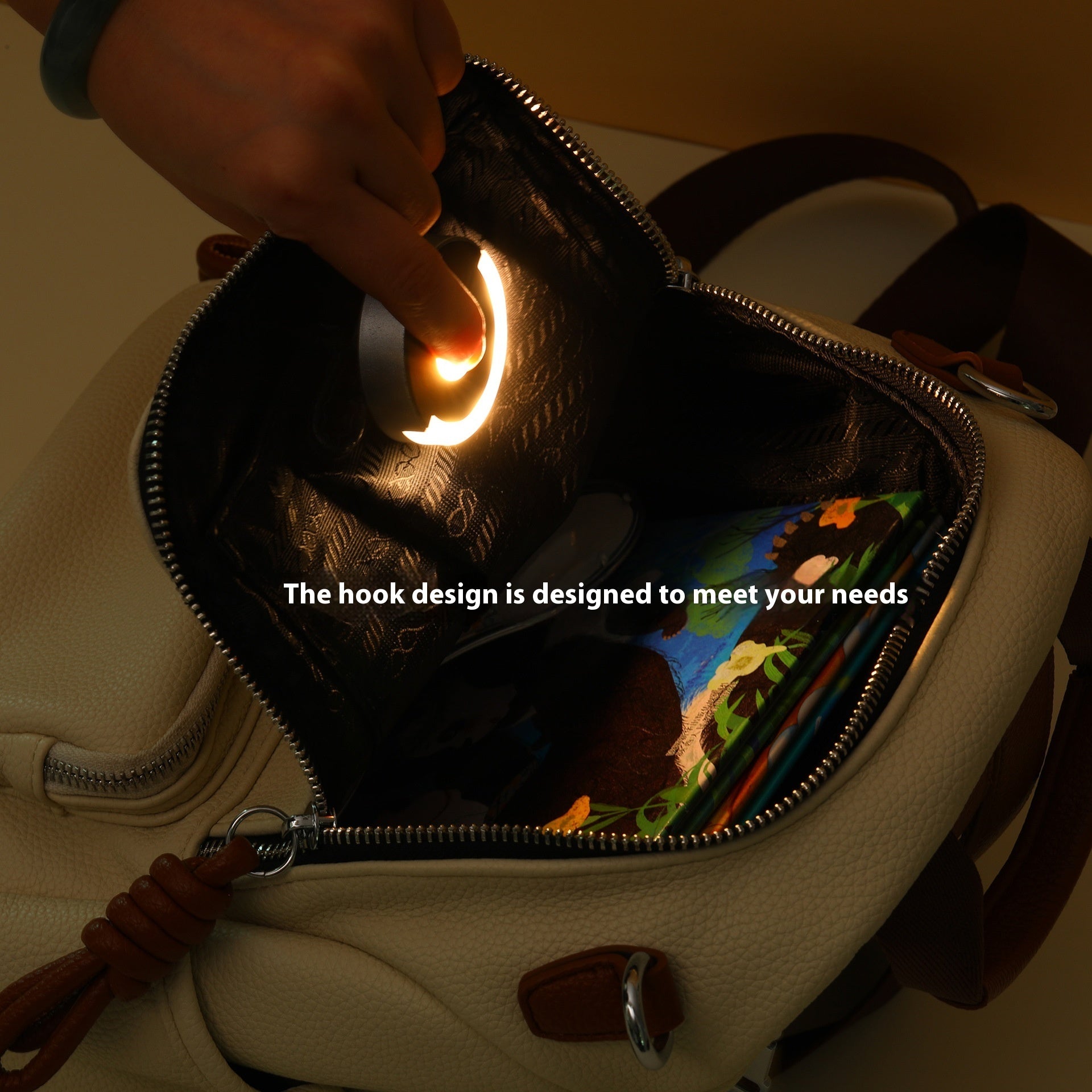 Women's Mini Round Bag Light Outdoor Riding Light