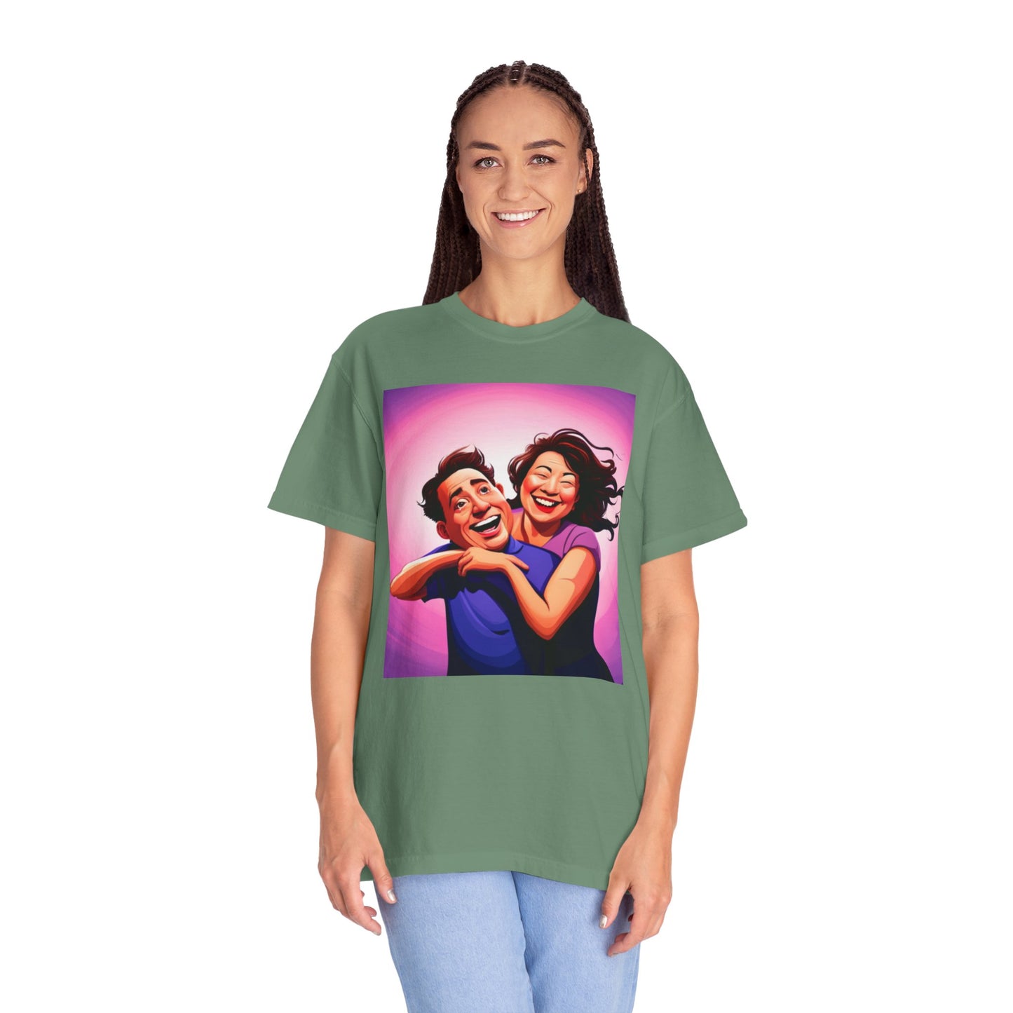 Camiseta unisex teñida en prenda