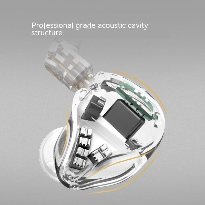 In-ear Headphones Monitor-level Noise Reduction Headset With Microphone Drive-by-wire