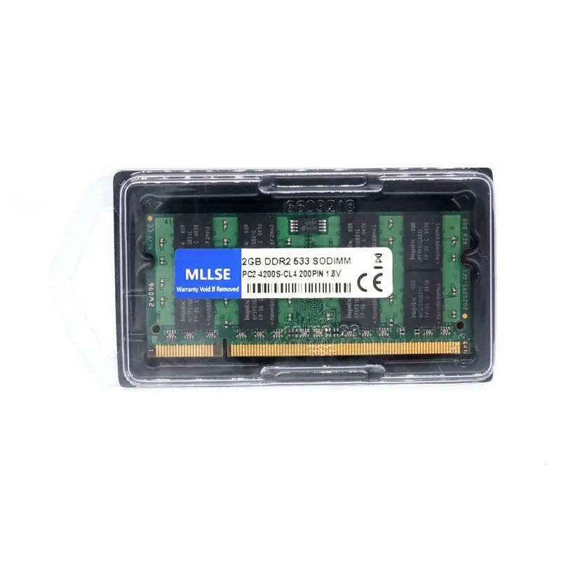 MLLSE New Sealed SODIMM DDR2 533Mhz 2GB PC2-4200 memory for Laptop RAM,good quality!high compatible!