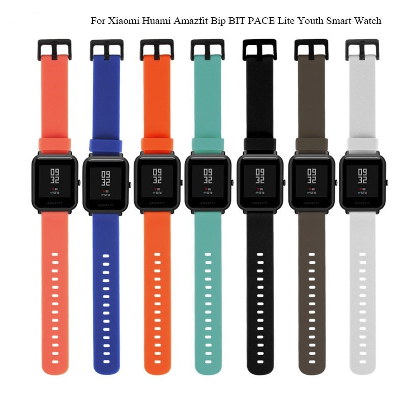 Correa de muñeca deportiva de silicona para reloj inteligente Xiaomi Huami Amazfit Bip, pulsera de repuesto de 20MM, Accesorios inteligentes Mar1