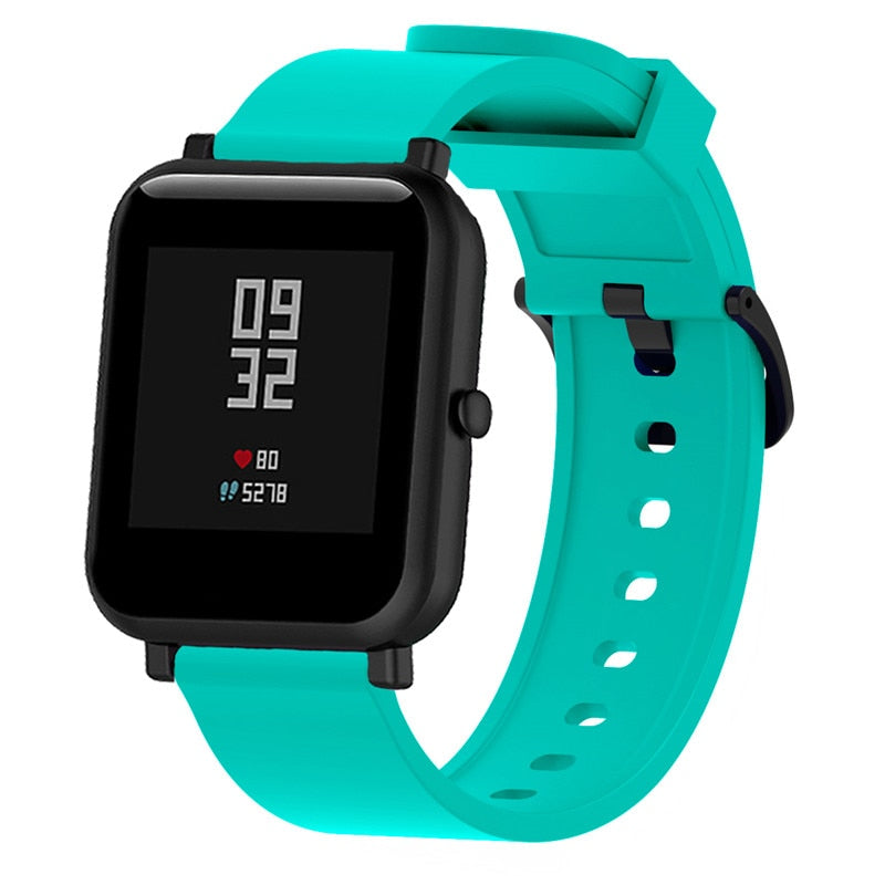 Correa de muñeca deportiva de silicona para reloj inteligente Xiaomi Huami Amazfit Bip, pulsera de repuesto de 20MM, Accesorios inteligentes Mar1