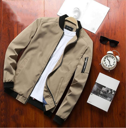 M2k trends Men's Spring Autumn Bomber Jacket Slim Fashion