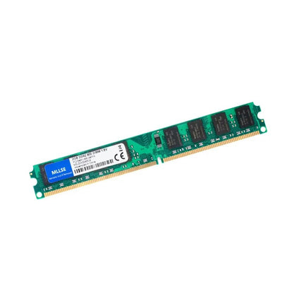 MLLSE New Sealed DIMM DDR2 800Mhz 4GB(2GBX2Pieces) PC2-6400 Memory for Desktop RAM,Good Quality!