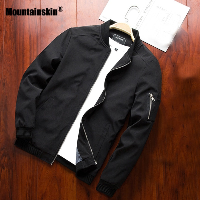 Mountainskin, chaquetas para hombre, abrigos informales para primavera y otoño, chaqueta Bomber, prendas de vestir ajustadas a la moda para hombre, ropa de marca para hombre SA585