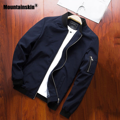 Mountainskin, chaquetas para hombre, abrigos informales para primavera y otoño, chaqueta Bomber, prendas de vestir ajustadas a la moda para hombre, ropa de marca para hombre SA585