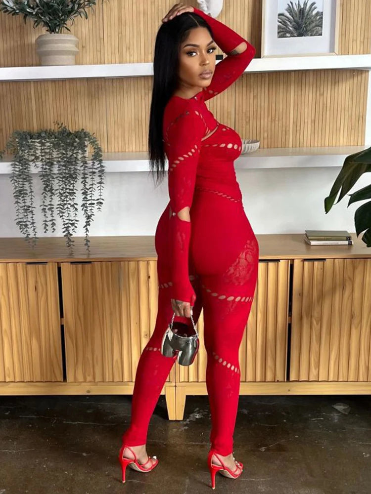 Affordable M2k Trends Sexy High Waist Rhinestone Jumpsuit