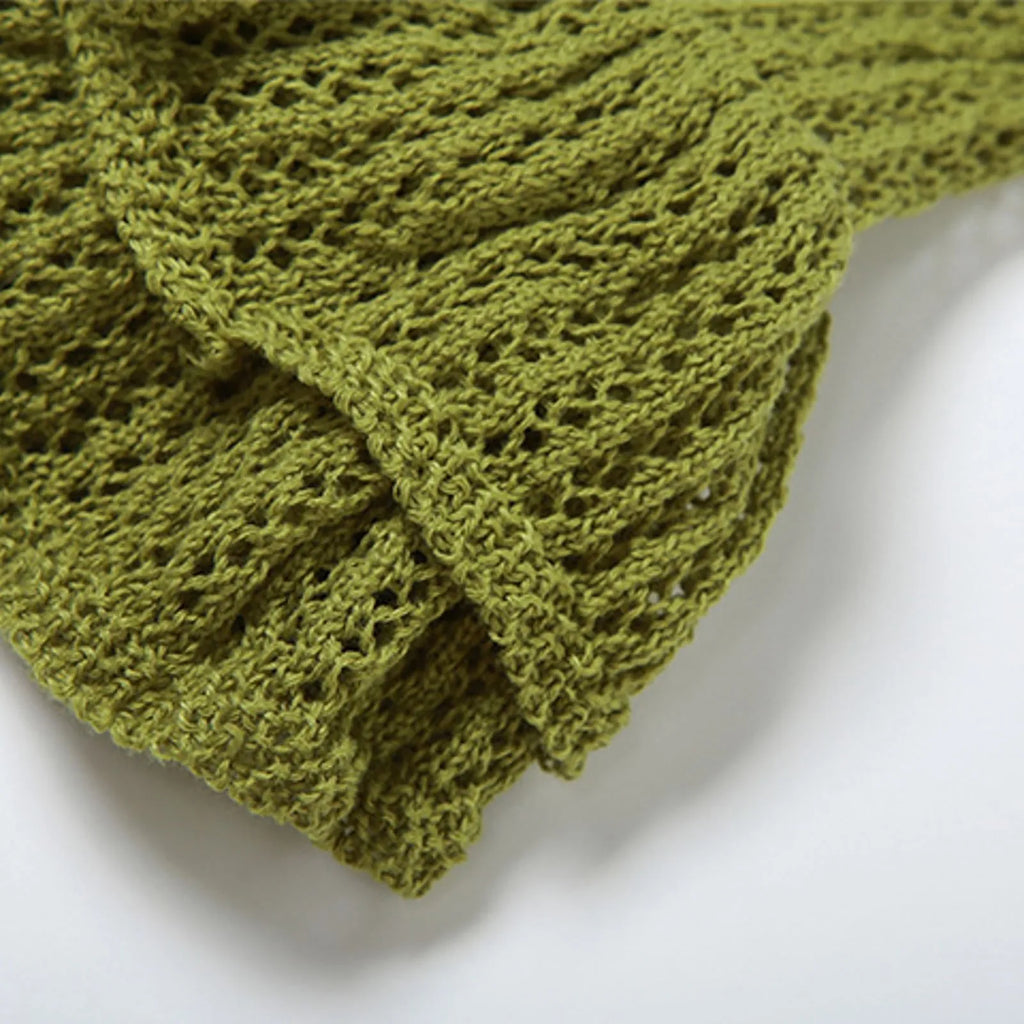 Summer Fishtail Dress - Open Back V-Neck Midi Sundress