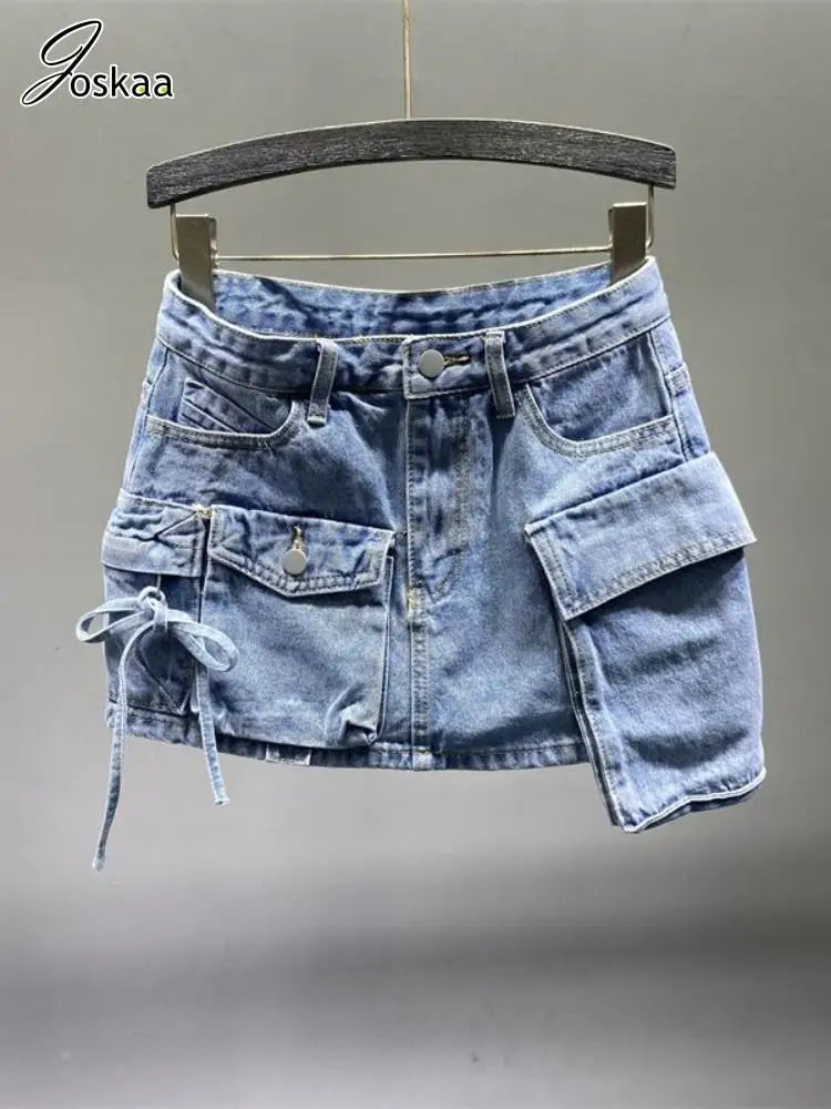 Denim cargo mini skirt! Casual, on-trend, all summer long