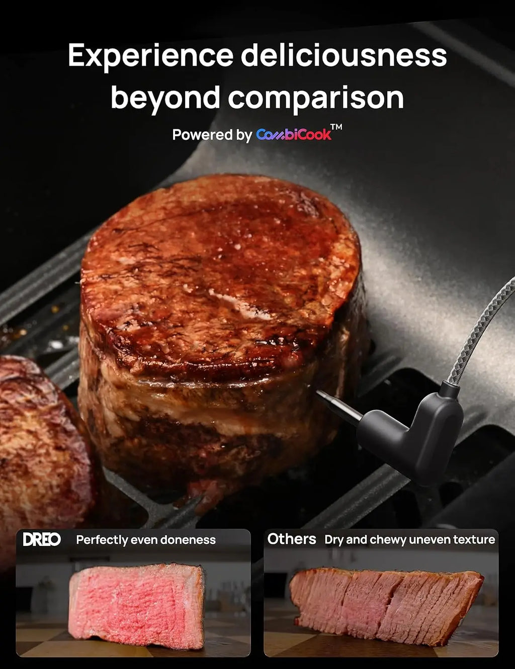 🌟 ChefMaker Combi Fryer – Smart Air Fryer with Cook Probe & Water Atomizer | Pro-Level Cooking at Home