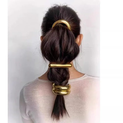 Chunky Double-layer Metal Hair Clips for Women by M2k Trends