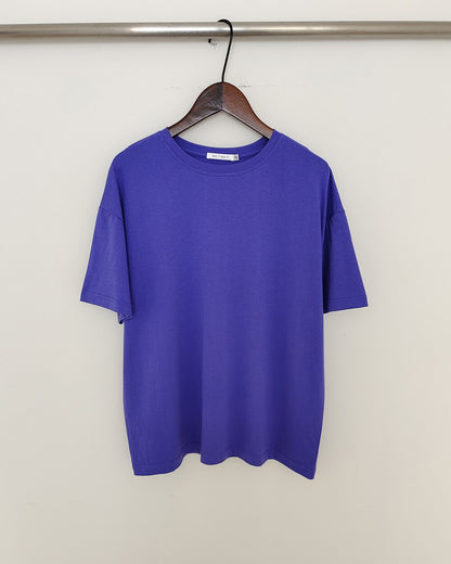 best WOTWOY Summer Casual Solid Oversized T-shirts Women 100% Cotton Loose Knitted Tee Shirts Female O-Neck Basic Tops Harajuku 2023 0 shop online at M2K Trends for