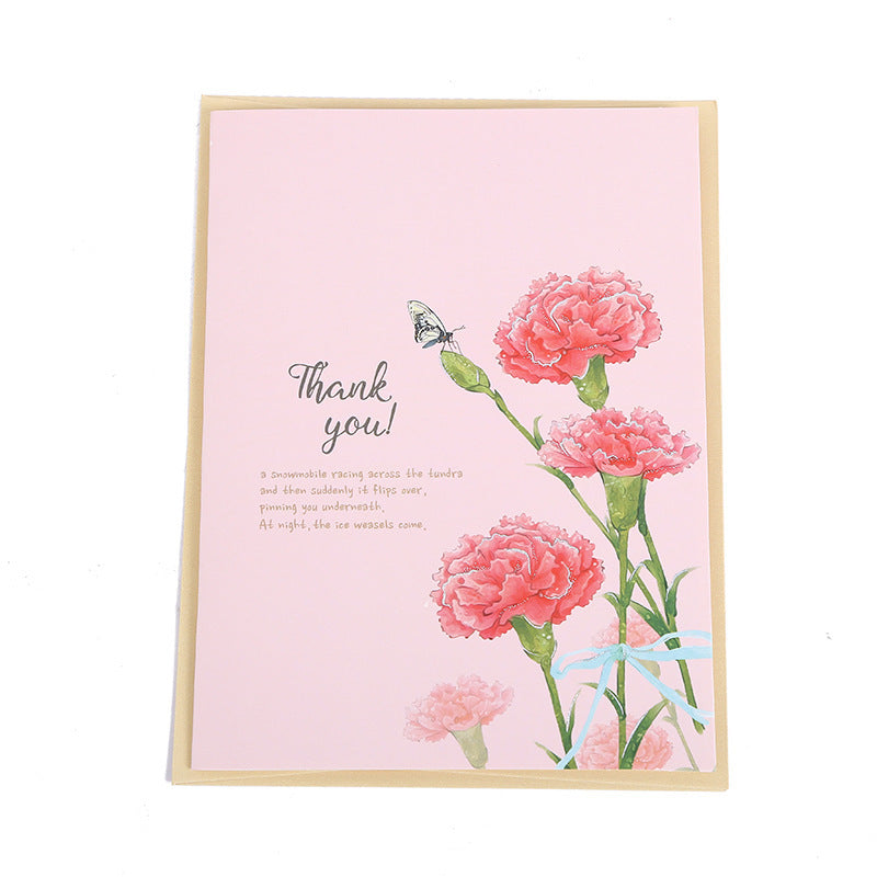 Tarjeta de felicitación 3D Tarjeta tridimensional del día de la madre