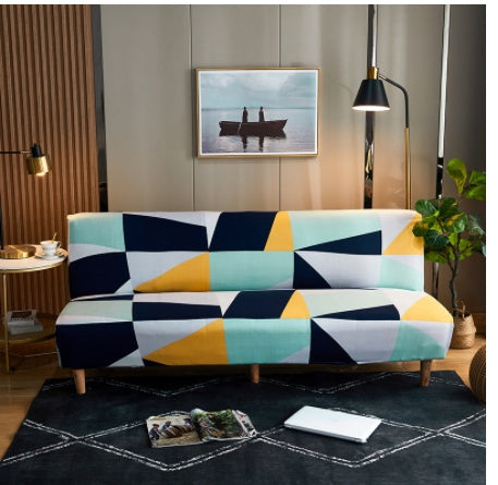 Folding Sofa Bed Cover Armless Stretch All Inclusive Sofa Cover