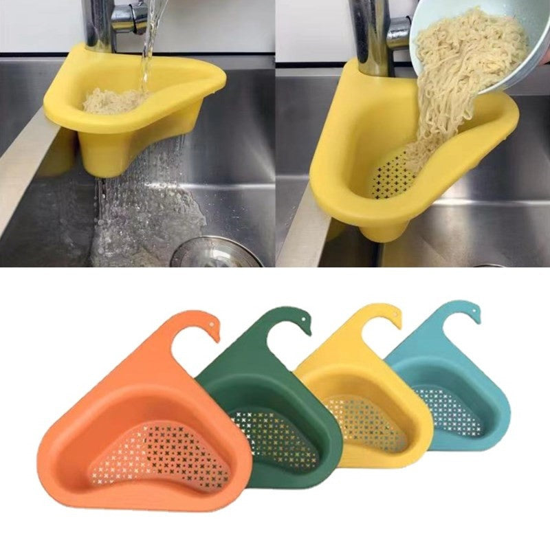 Swan Drain Basket for Kitchen Sink - Wet and Dry Separation