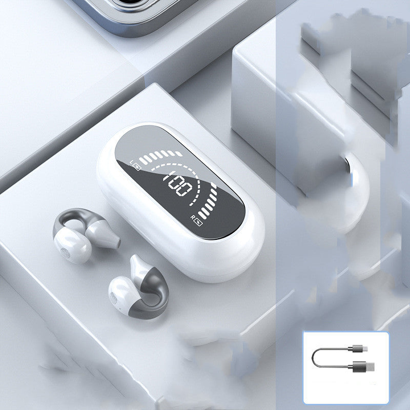 Auriculares Bluetooth impermeables con cancelación de ruido digital espejo